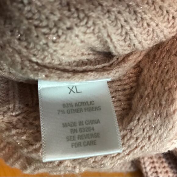 WESTPORT Pullover VNeck Sweater Braid Detail Sz XL - Picture 5 of 6